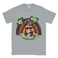 Heather Grey ladybuy gnomies rainbow Classic Tee - BarkalooDesign