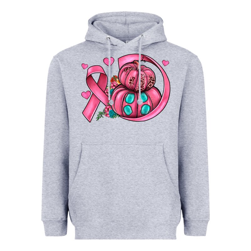 Cancer Ribbon Pumpkins Heavyweight Hoodie by JahusDesignShop | Teevron