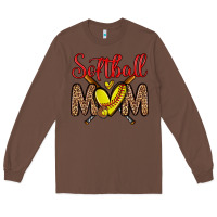 Chestnut softball mom Long Sleeve Tee - Zillion Design Studio