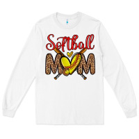 White softball mom Long Sleeve Tee - Zillion Design Studio