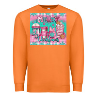Carrot merry Christmas pink coffee Premium Sweatshirt - Jasminsmagicworld