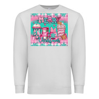 Dove Grey merry Christmas pink coffee Premium Sweatshirt - Jasminsmagicworld