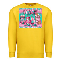 Lemon merry Christmas pink coffee Premium Sweatshirt - Jasminsmagicworld