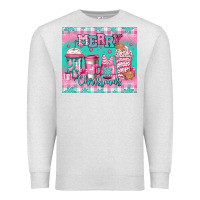 Oatmeal Heather merry Christmas pink coffee Premium Sweatshirt - Jasminsmagicworld