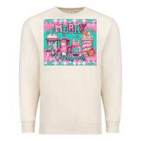 Sandshell merry Christmas pink coffee Premium Sweatshirt - Jasminsmagicworld