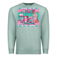 Seafoam merry Christmas pink coffee Premium Sweatshirt - Jasminsmagicworld