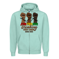 Seafoam breaking every chain since 1865 Zipper Hoodie - HRA Design Shop