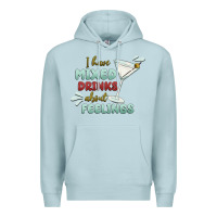 Blue Mist i have mixed drinks about feeling Premium Hoodie - MaliasSmallBusiness