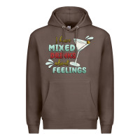 Coffee i have mixed drinks about feeling Premium Hoodie - MaliasSmallBusiness