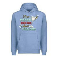 Colony Blue i have mixed drinks about feeling Premium Hoodie - MaliasSmallBusiness