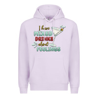 Lilac i have mixed drinks about feeling Premium Hoodie - MaliasSmallBusiness