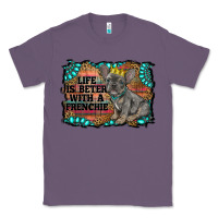 Lavender life is better with a frenchie Classic Tee - RanaPortraitStore