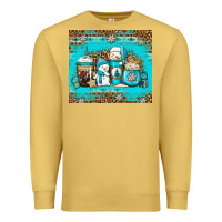 Antique Gold winter snowman coffee Premium Sweatshirt - Jasminsmagicworld