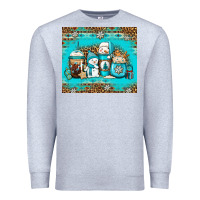 Heather Grey winter snowman coffee Premium Sweatshirt - Jasminsmagicworld