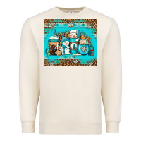 Sandshell winter snowman coffee Premium Sweatshirt - Jasminsmagicworld