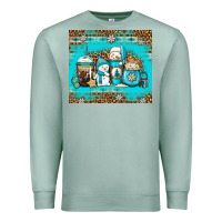 Seafoam winter snowman coffee Premium Sweatshirt - Jasminsmagicworld