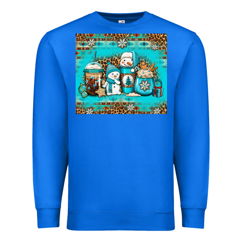 Winter Snowman Coffee Premium Sweatshirt by Jasminsmagicworld | Teevron