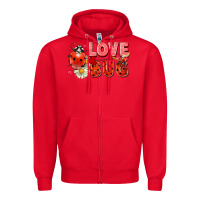 Red love bug Zipper Hoodie - FaDigitalArtStudio