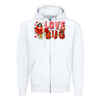 White love bug Zipper Hoodie - FaDigitalArtStudio