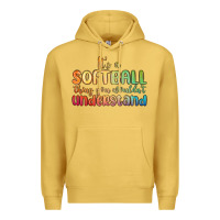 Antique Gold it s a softball thing you wouldn t understand Premium Hoodie - MaliasSmallBusiness