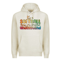 Oatmeal Heather it s a softball thing you wouldn t understand Premium Hoodie - MaliasSmallBusiness