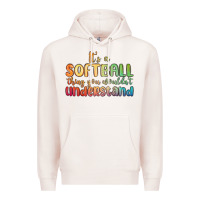Pale Pink it s a softball thing you wouldn t understand Premium Hoodie - MaliasSmallBusiness