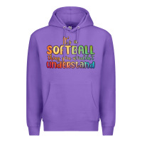Purple it s a softball thing you wouldn t understand Premium Hoodie - MaliasSmallBusiness
