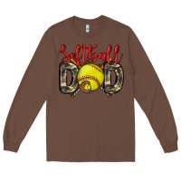 Chestnut softball dad Long Sleeve Tee - Zillion Design Studio