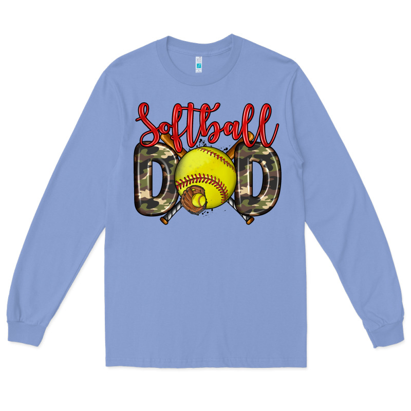 Softball Dad Long Sleeve Tee by Zillion Design Studio | Teevron