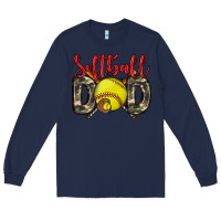 Navy softball dad Long Sleeve Tee - Zillion Design Studio