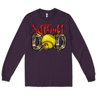 Plum softball dad Long Sleeve Tee - Zillion Design Studio