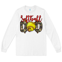 White softball dad Long Sleeve Tee - Zillion Design Studio