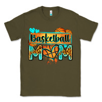 Army Green basketball mom with leopard Classic Tee - Zillion Design Studio