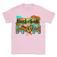 Bubblegum Pink basketball mom with leopard Classic Tee - Zillion Design Studio