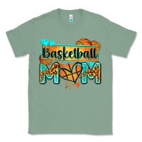 Sage basketball mom with leopard Classic Tee - Zillion Design Studio