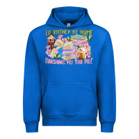 Cobalt id rather be home finishing my tbr pile Urban Hoodie - MaliasSmallBusiness