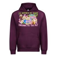 Mauve Wine id rather be home finishing my tbr pile Urban Hoodie - MaliasSmallBusiness