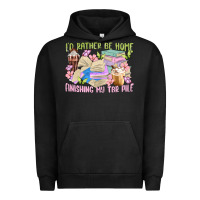 Pigment Black id rather be home finishing my tbr pile Urban Hoodie - MaliasSmallBusiness