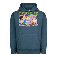 Pigment Midnight Navy id rather be home finishing my tbr pile Urban Hoodie - MaliasSmallBusiness