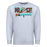 Heather Grey nurse squad Premium Sweatshirt - BundleAndBundleShop