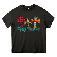 Asphalt merry Christmas cross Heavy Core Tee - CowhideDigitalArt
