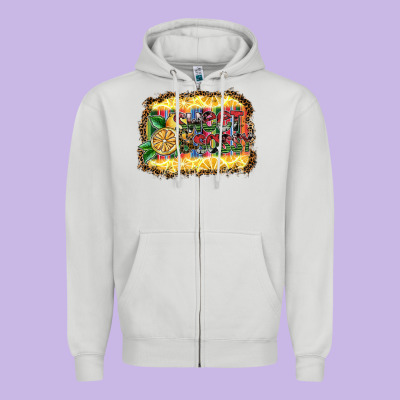 Sweet And Sassy Zipper Hoodie Designed By Sublimationcraftshop