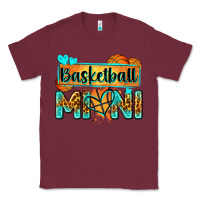 Burgundy basketball mini with leopard Classic Tee - Zillion Design Studio