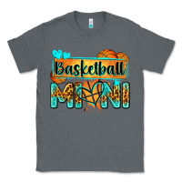 Charcoal Heather basketball mini with leopard Classic Tee - Zillion Design Studio
