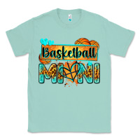 Seafoam basketball mini with leopard Classic Tee - Zillion Design Studio