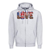 Heather Grey Love gnome Zipper Hoodie - Neo Western