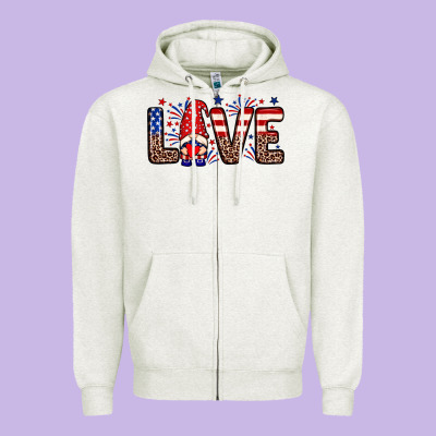 Love Gnome Zipper Hoodie Designed By Neo Western