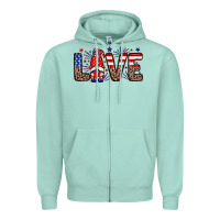 Seafoam Love gnome Zipper Hoodie - Neo Western