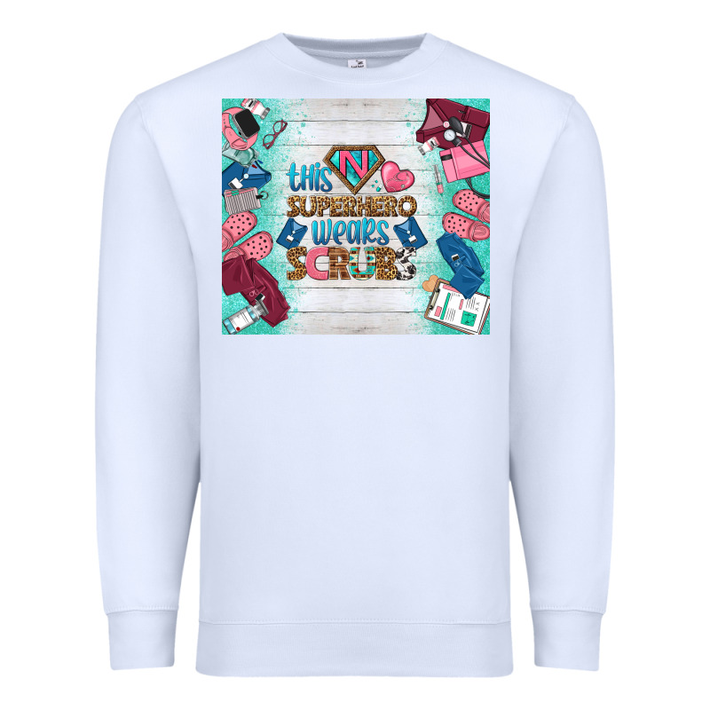 This Superhero Wears Scrubs Tumbler Premium Sweatshirt by BundleAndBundleShop | Teevron