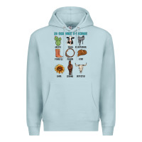 Blue Mist so god made a cowboy Premium Hoodie - MaliasSmallBusiness